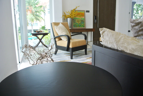 HomeShake Solid Wood Armchair in Singapore Landed House