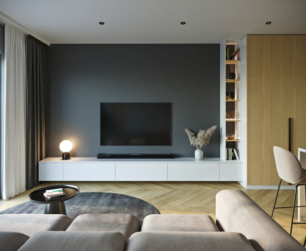 Singapore TV Cabinet Console Feature Wall Carpenter
