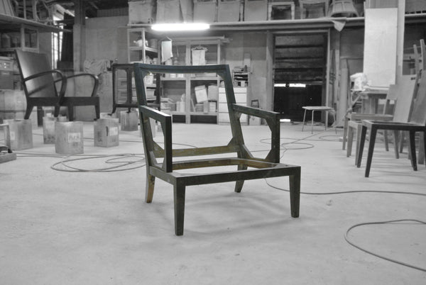 antique singapore carpentry workshop solid wood armchair to revarnish in black and white with carpenter bespoke furniture