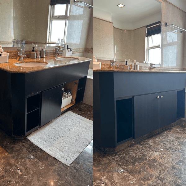 Restoring Wooden Bathroom Vanity Cabinets in Singapore: A River Valley Condo Project - HomeShake