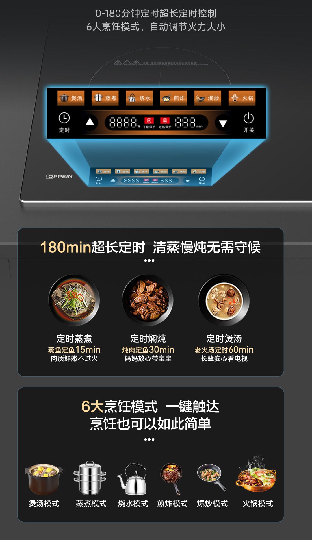 Oppein Hybrid Hob (2-Burner)