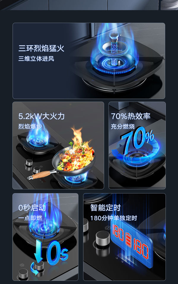 Oppein Gas Hob (2-Burner)