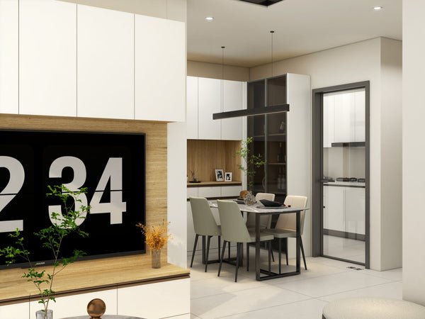 Singapore BTO Condo TV Console Dry Pantry Kitchen