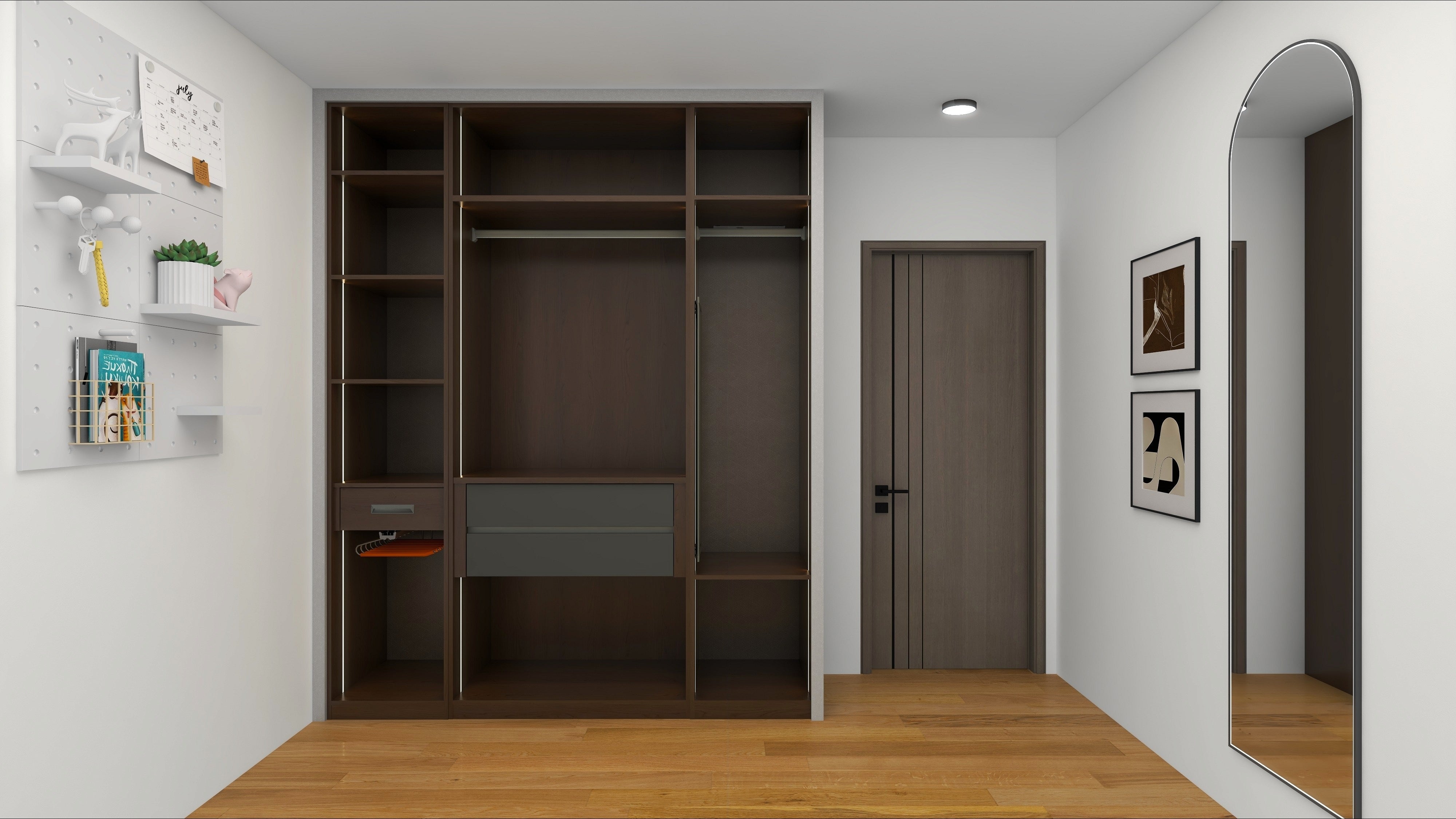 Signature 4-Door Wardrobe with Aluminum Glass Doors (Renaut Series)