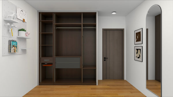 Signature 4-Door Wardrobe with Aluminum Glass Doors (Renaut Series)
