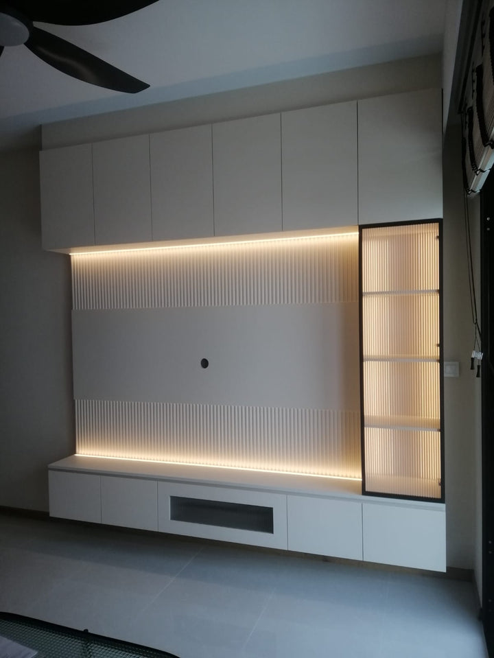 TV Console & Feature Wall (Elegant) | High Quality Bespoke Furniture ...