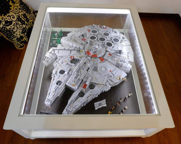 Star Wars Lego Model Millenium Falcon Display Coffee Table