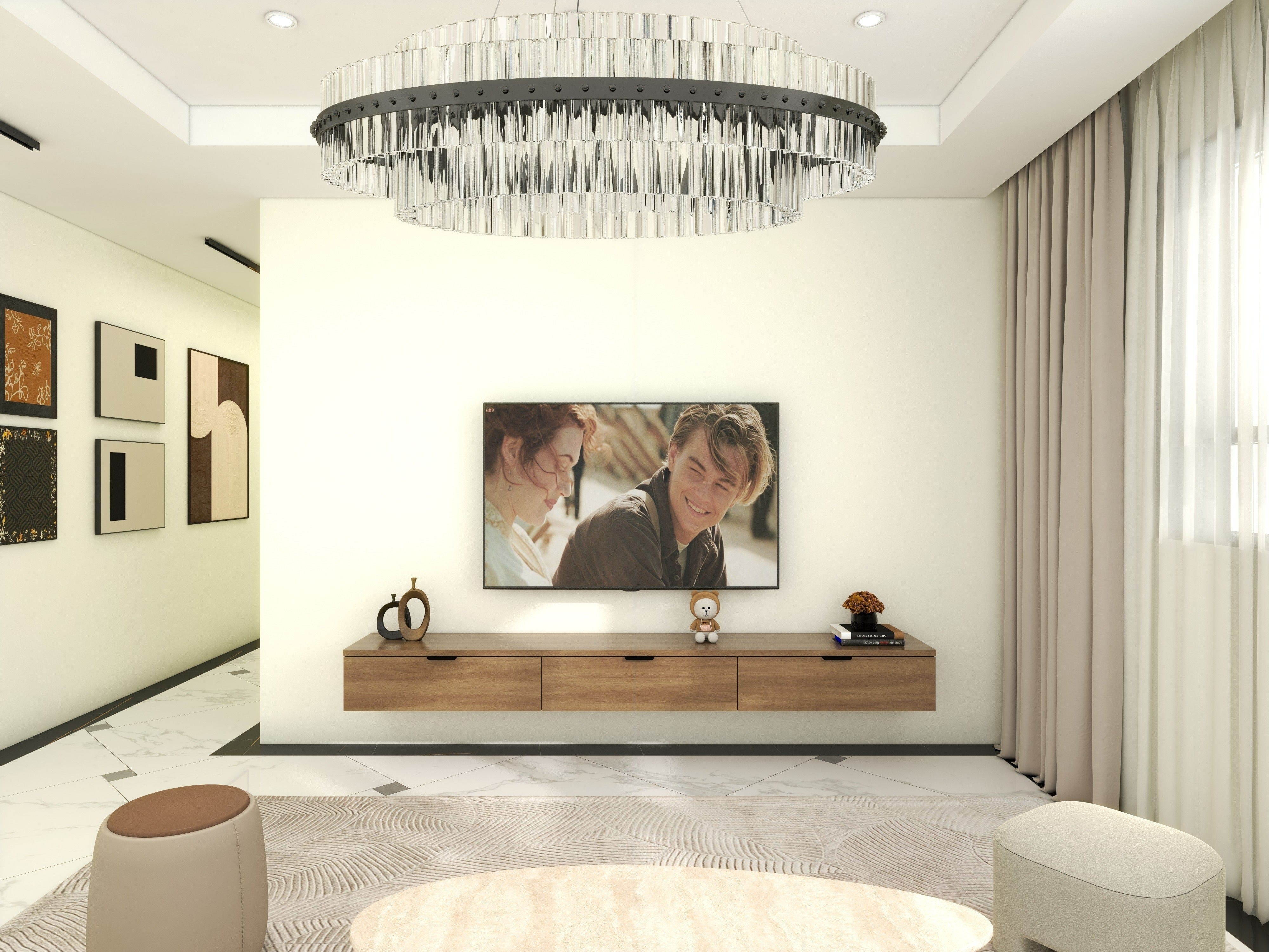 Floating TV Console