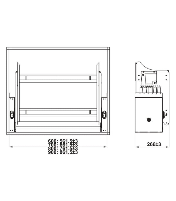 HÄFELE HÄFELE Oria Soft-Close Pull Down Cabinet