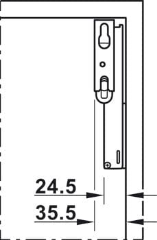 HÄFELE HÄFELE Stay Flap for Flip Up Door