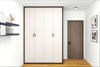 HDB 4-Door Wardrobe Formaldehyde-Free Low Emissions Casement Door Direct Carpentry HomeShake Oppolia Singapore beige cream