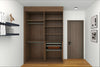 HDB 4-Door Wardrobe Formaldehyde-Free Low Emissions Casement Door Direct Carpentry HomeShake Oppolia Singapore internal Brown