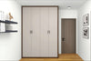 HDB 4-Door Wardrobe Formaldehyde-Free Low Emissions Casement Door Direct Carpentry HomeShake Oppolia Singapore beige cream