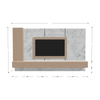 HomeShake custom-shape-diver TV Console & Feature Wall