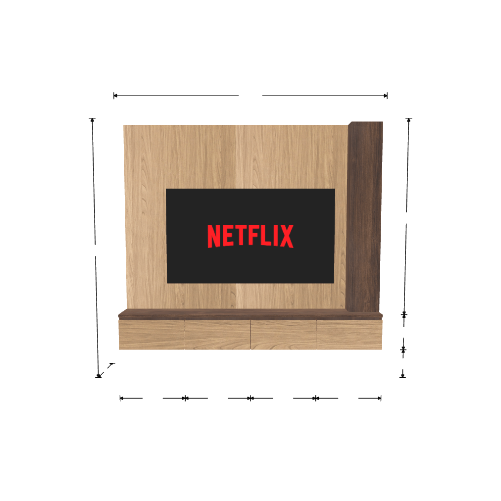HomeShake custom-shape-diver TV Console & Feature Wall