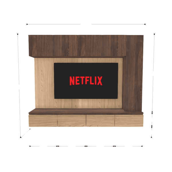 HomeShake custom-shape-diver Default TV Console & Feature Wall