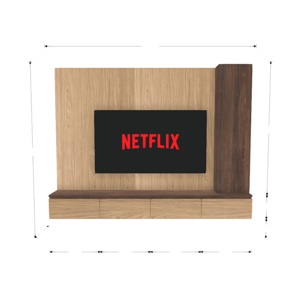 HomeShake custom-shape-diver Default TV Console & Feature Wall