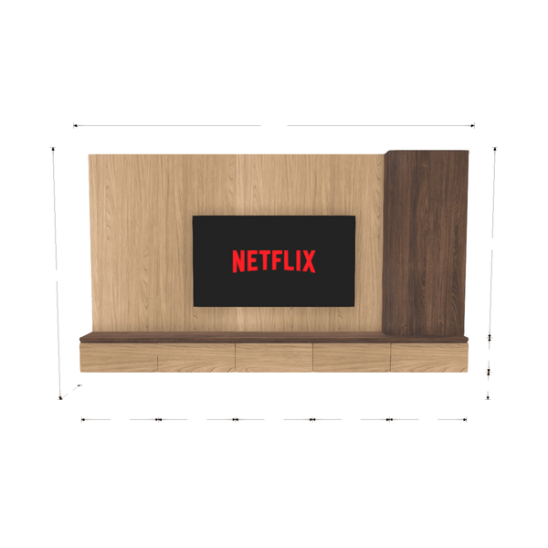 HomeShake custom-shape-diver Default TV Console & Feature Wall