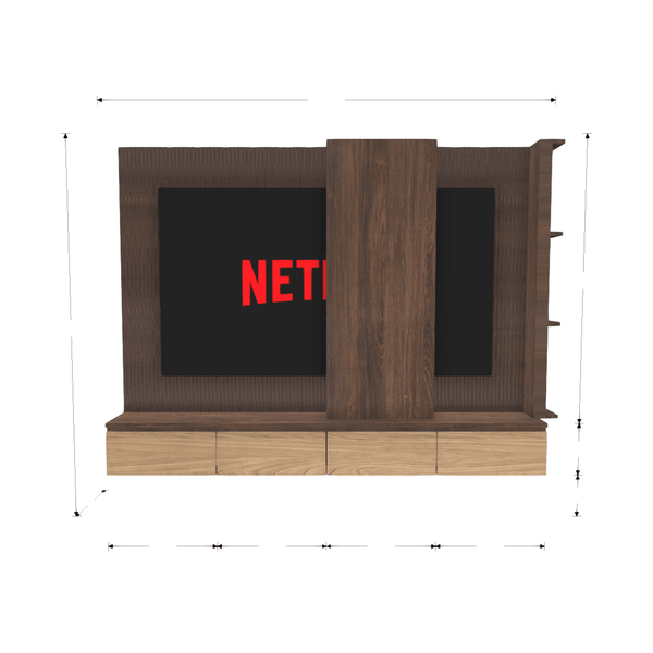 HomeShake custom-shape-diver Default TV Console & Feature Wall