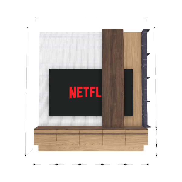 HomeShake custom-shape-diver Default TV Console & Feature Wall