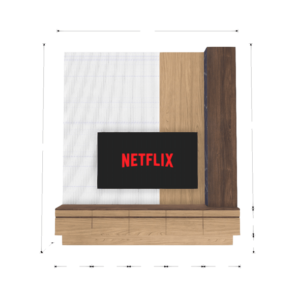 HomeShake custom-shape-diver Default TV Console & Feature Wall
