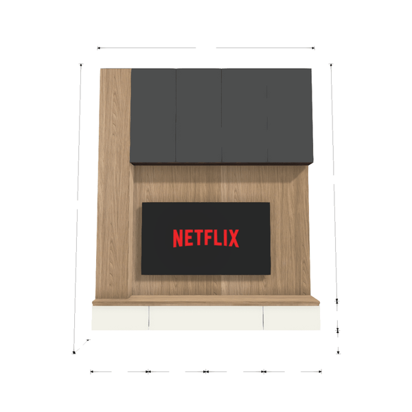 HomeShake custom-shape-diver TV Console & Feature Wall (Scandinavian)
