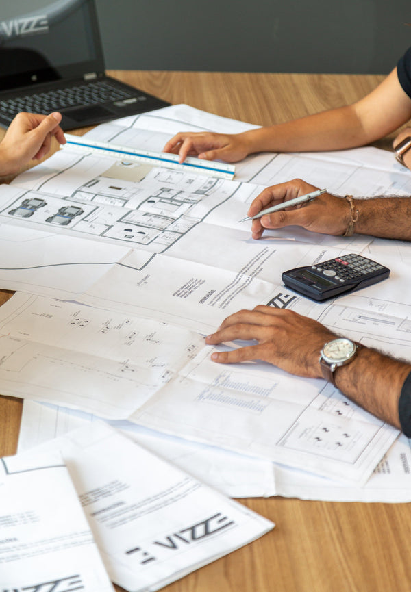 a team of IDs in Singapore preparing construction drawings for carpentry for a condo renovation project in singapore