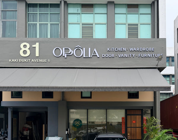 flagship showroom oppolia singapore kitchen wardrobe door vanity