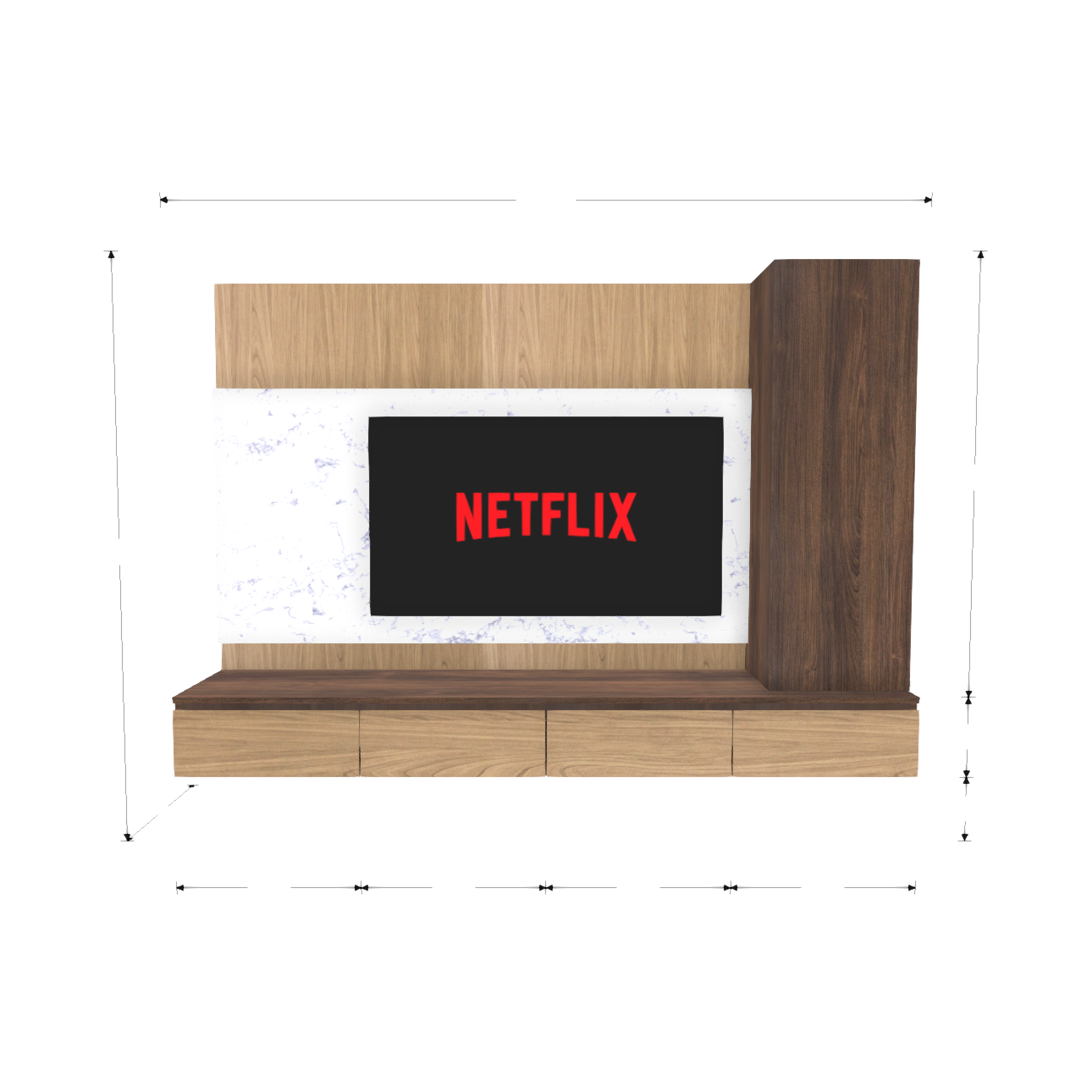 TV Console & Feature Wall