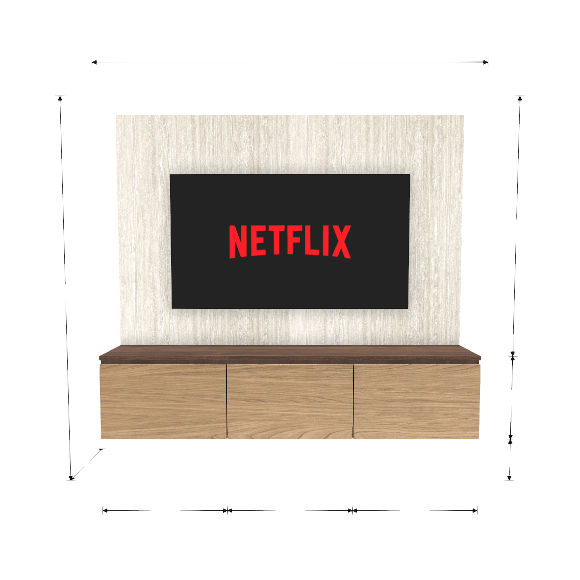 TV Console & Feature Wall