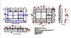 technical drawings of a tv console set with elevations and dimensions and materials from a carpentry workshop and ID firm in Singapore
