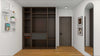 Signature 4-Door Wardrobe with Aluminum Glass Doors (Renaut Series)Wardrobe HomeShake Oppolia Singapore Renovation Contractor Interior Designer Carpenter