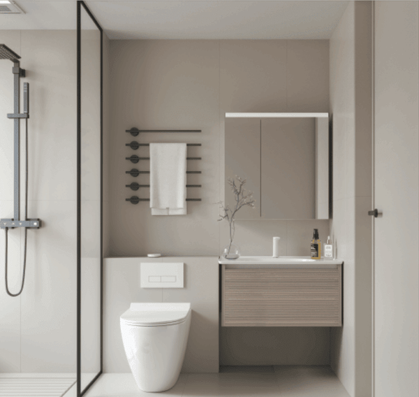 Torino Vanity SetBathroom80 cmCeramic Integrated Basin HomeShake Oppolia Singapore Renovation Contractor Interior Designer Carpenter