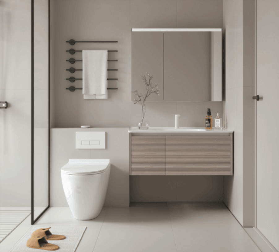 Torino Vanity SetBathroom100 cmCeramic Integrated Basin HomeShake Oppolia Singapore Renovation Contractor Interior Designer Carpenter