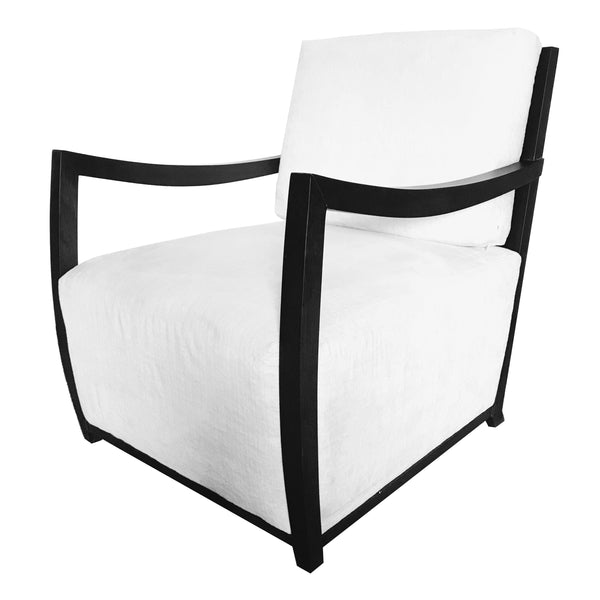 HomeShake Arm Chairs, Recliners & Sleeper Chairs White (Velvet) Berwick Armchair