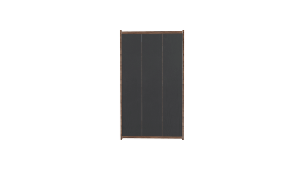 HomeShake Armoires & Wardrobes Ebony 3-Door Wardrobe (Swing Doors) in High Pressure Laminate Finish