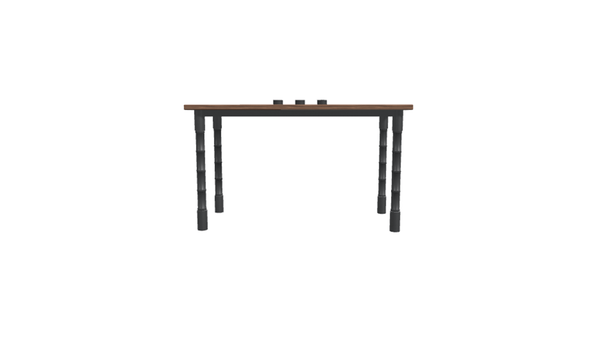 HomeShake Desks Alnwick Desk with Bamboo Legs and Eubiq Track (130cm)